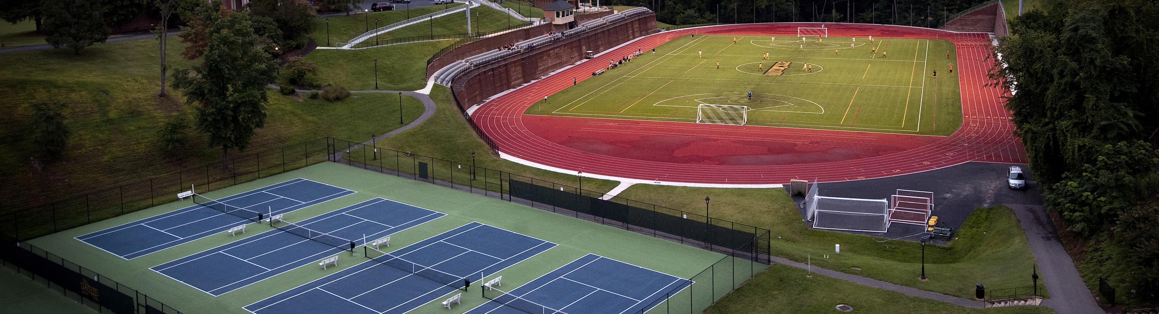 Photo of soccer field and tennis courts